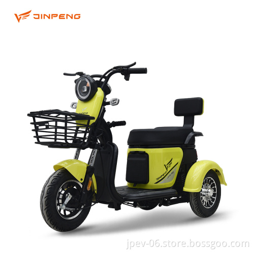 Jinpeng personalizzabile colore a lungo raggio triciclo elettrico tricicli di tacchino due ruote in vendita